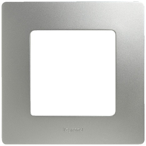 Plaque simple argent - Legrand - Brico Dépôt