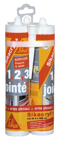 Mastic Acrylique LD705 BLANC pour Joints EXTERIEUR en cartouche de 310 ml