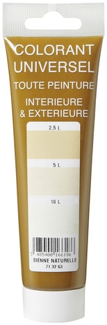 Colorant sienne naturelle tube 100 ml - L'Universel - Brico Dépôt