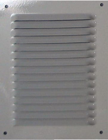 Grille à persiennes alu blanc - 140 x 190 mm - Brico Dépôt