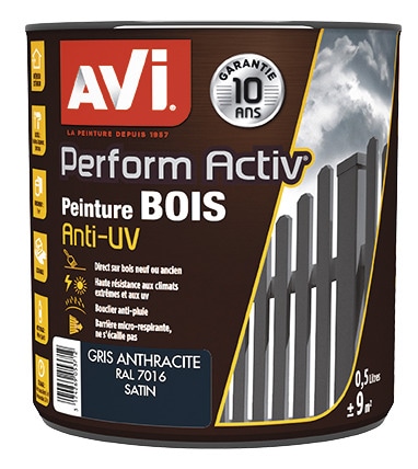 Bois satin avi 0l5 gris anthracite gris anthracite 0,5 l - Avi - Brico Dépôt