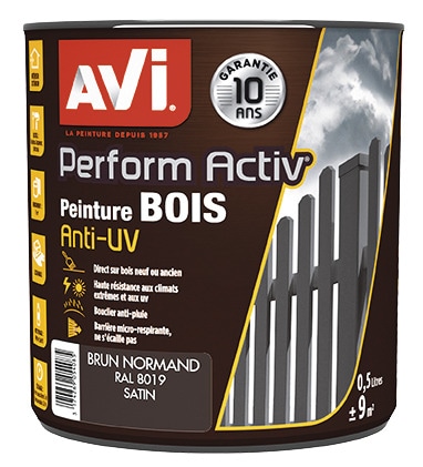 Bois satin  avi ol5 brun normand brun normand 0,5 l - Avi - Brico Dépôt