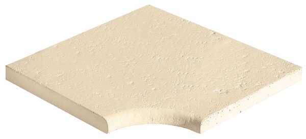 Angle entrant en granulats de matière naturelle béton beige aspect vieilli 500x330x40 mm - Brico Dépôt