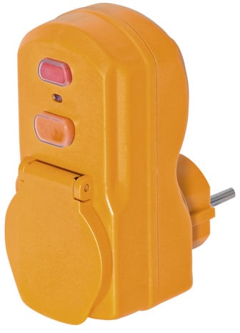 Adaptateur avec protection différentiel 30 mA - Brennenstuhl - Brico Dépôt