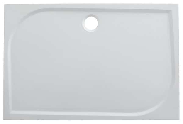Receveur de douche rectangulaire extraplat 120 x 80 cm en résine - Brico  Dépôt
