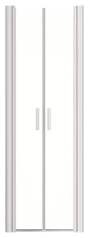 Porte de douche battante "Beloya" l.70 cm en verre transparent - GoodHome - Brico Dépôt