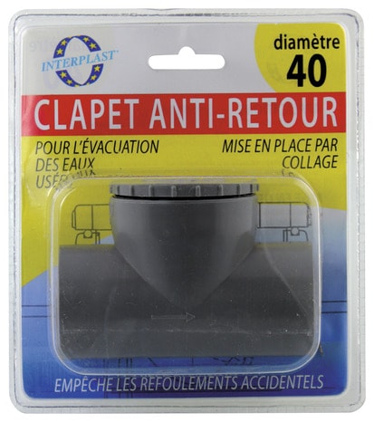 Clapet Anti-Retour En PVC 40 mm 0.012-16 bar (0.17-232 psi)