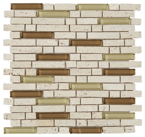 Mosaïque "Cagliari" beige - l. 30 x L. 30 cm - Colours - Brico Dépôt