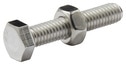 Boulons tête hexa inox 6 x 30 mm