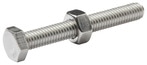 Boulons tête hexa inox 6 x 45 mm