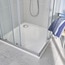 Receveur de douche carré extraplat 80 x 80 cm en résine - GoodHome