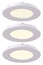 Lot de 3 spots extraplats LED intégrée fixes** - Blanc - Colours