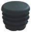 Embout de tube 20 mm PVC - Noir Rond