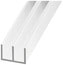 U Aluminium blanc - 10,5 x 21 mm 2 mm