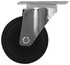 Roulette pivotante PVC gris - Ø 10 cm - 75 kg