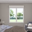 Fenêtre aluminium blanc oscillo-battante 2 vantaux + volet roulant h.125 x l.100 cm