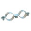 Lot de 2 colliers de fixation double pour tube Ø28 mm