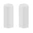 Lot de 2 embouts de finition blanc gauche et droit pour plinthe - 20 x 70 mm - GGK