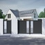 Portail aluminium battant gris anthracite 