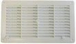 Grille blanche rectangulaire avec moustiquaire  250 x 146 mm