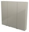 Armoire de salle de bains taupe Imandra L.100 x H.90 x P.15 cm 