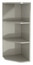 Rangement mural d'angle taupe Imandra L.34 x H.90 x P.36 cm 