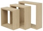 Lot de 3 cubes en chêne Riggia 30 cm - Form