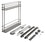 Rangement coulissant 2 niveaux pour meuble bas 15cm - GoodHome