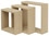 Lot de 3 cubes en chêne Riggia 30 cm - Form